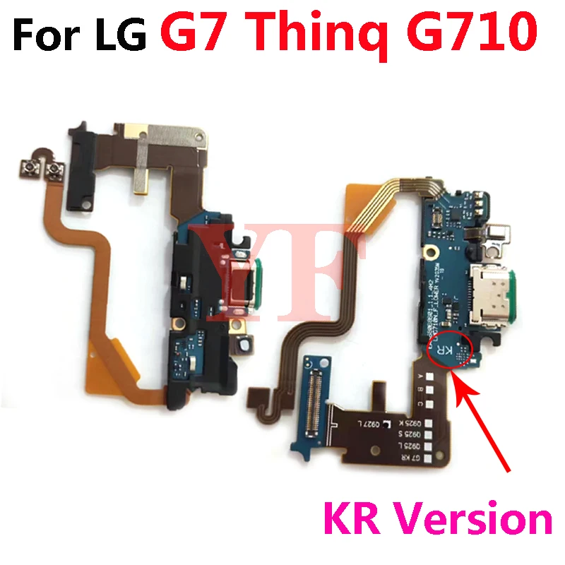 For LG G7 Thinq G710 USB Charging Port Dock Connector Fl USB Charging port Dock Connector Charging Flex Cable Replacement Parts