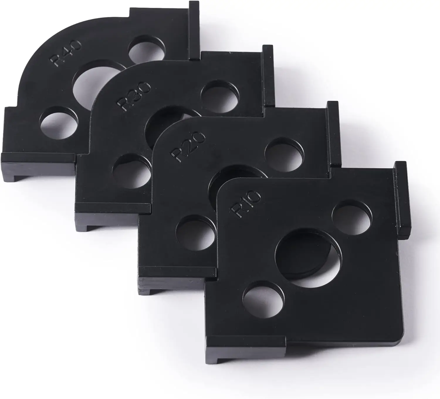 

Radius Jig Router Templates for Woodworking, 4 Pack Corner Routing Templates with 8 Different Radius Set
