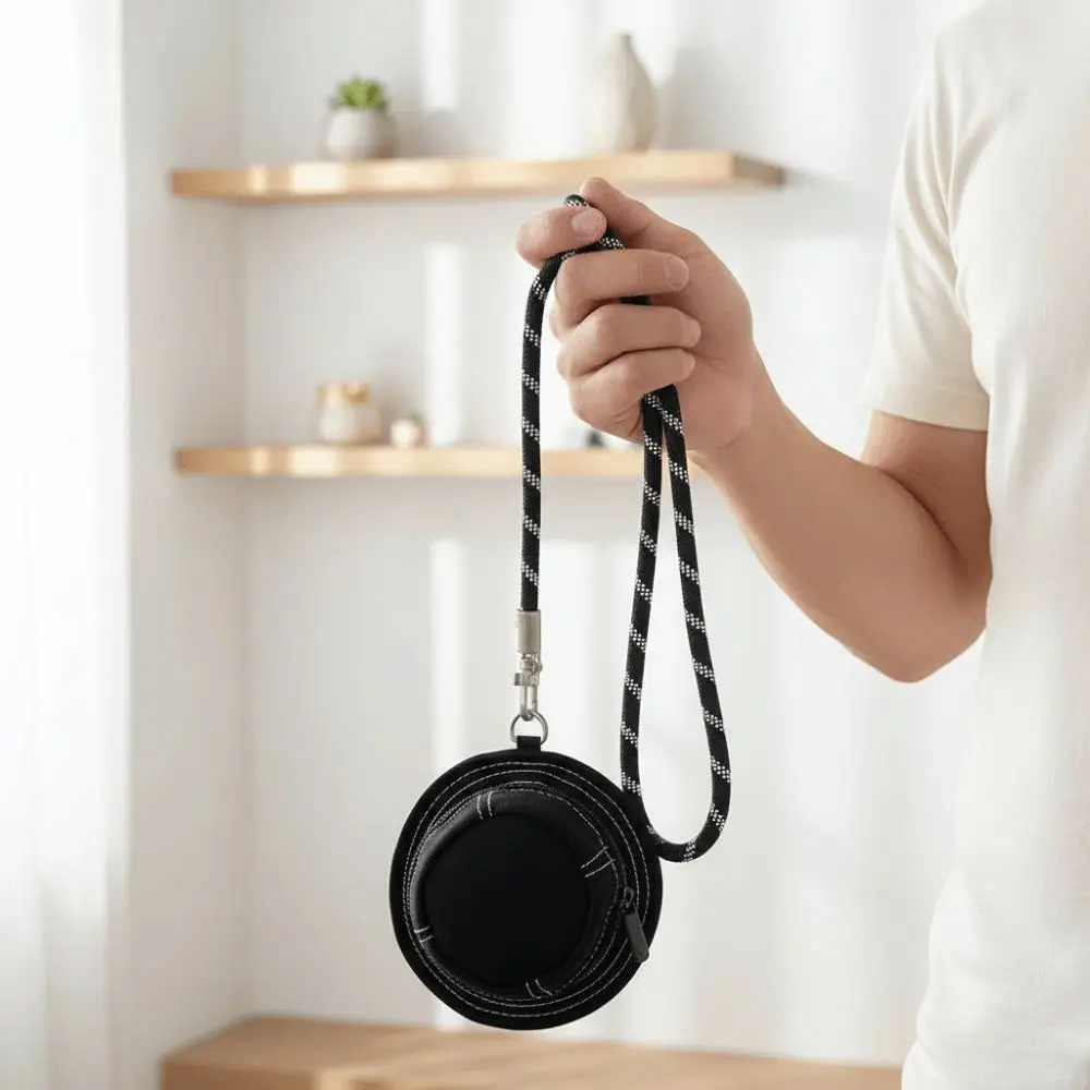 

Полиэстеровый чехол-подвеска для рыбацкой шляпы, однотонный, с защитой от потери, джинсовый, мини-кошелек на запястье, монетница, брелок для ключей, мужской