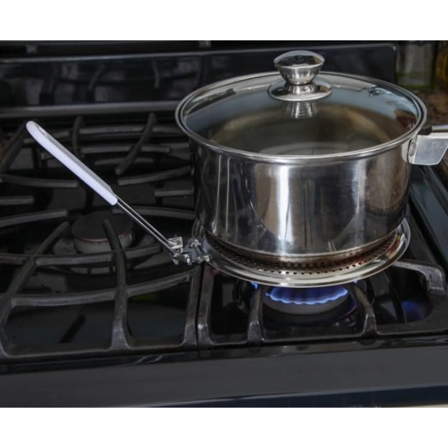 Stainless Steel Heat Diffuser for Gas and  Stove, Induction Cooktop Compatibility, Simmer Plate, Even Heat Distribution, Food Wa