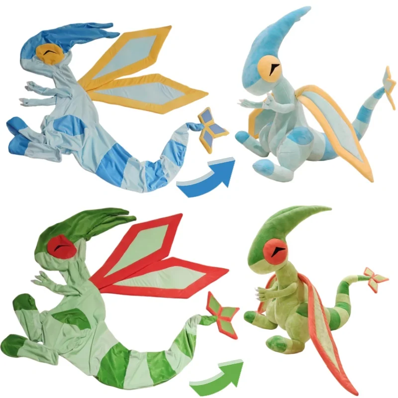 

50/100CM Big Size Pokemon Plushies Flygon‌ Peluche Cartoon Stuffed Animal Ornament Comfortable Soft Doll Children Toy Gifts
