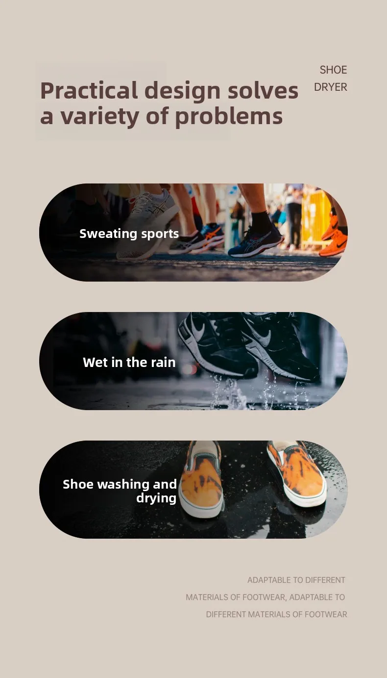 220V Schuhe Trockner Elektrische Schuh Handschuhe Trocknen Maschine Sterilisator Stiefel Trockner Geruch Deodorant Heizung Hüte Socken Schuh Trockner EU Stecker – Detail 13