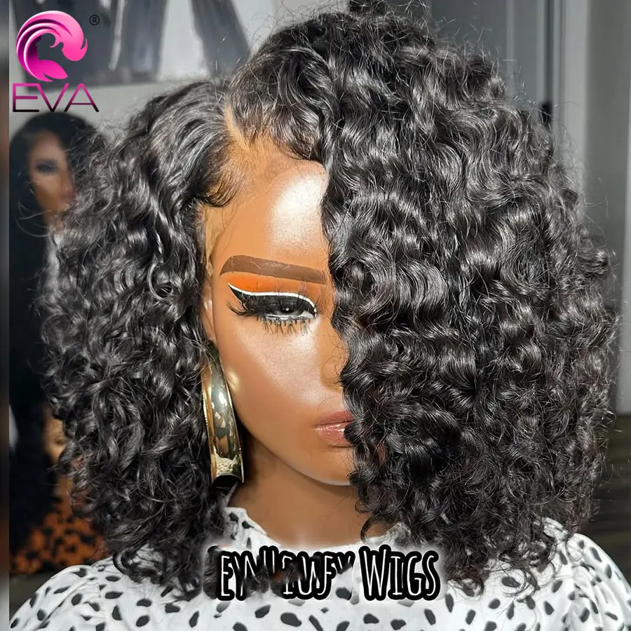 

Super Burmese Curly 6X6 Glueless HD Lace Closure Wig Natural Black Human Hair Invisible 13x6 13x4 HD Lace Frontal Wig Melt Skins