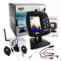 LUCKY FF918-CWLS Wireless Fish Finder - 980ft/300m Range, 45° Sonar, Remote Control Fishing Depth Finder for Boating