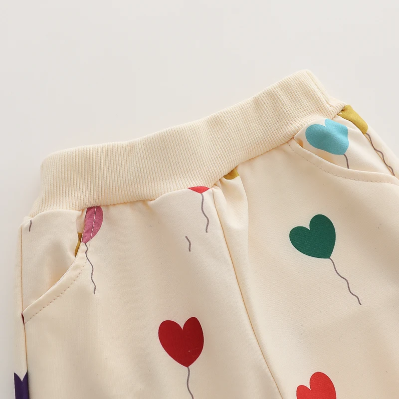 2-teiliges Baby-Outfit für Frühling und Herbst mit Liebesballon-Print, Modisches Langarm-Hosen-Set, Lässige Bequeme Kleidung – Detail 5