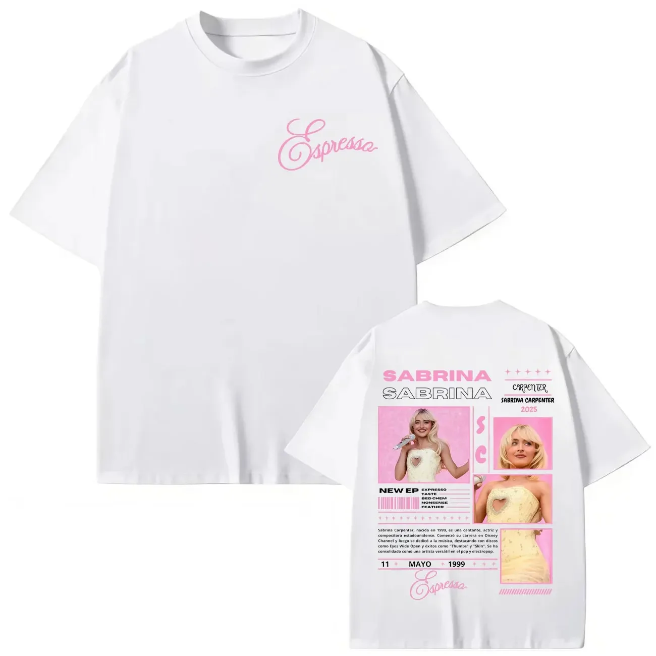 Summer Casual Loose Short Sleeve T Shirts Sabrina Carpenter Graphic T-shirts Men Women Clothing Fashion Y2k Aesthetic T-shirt