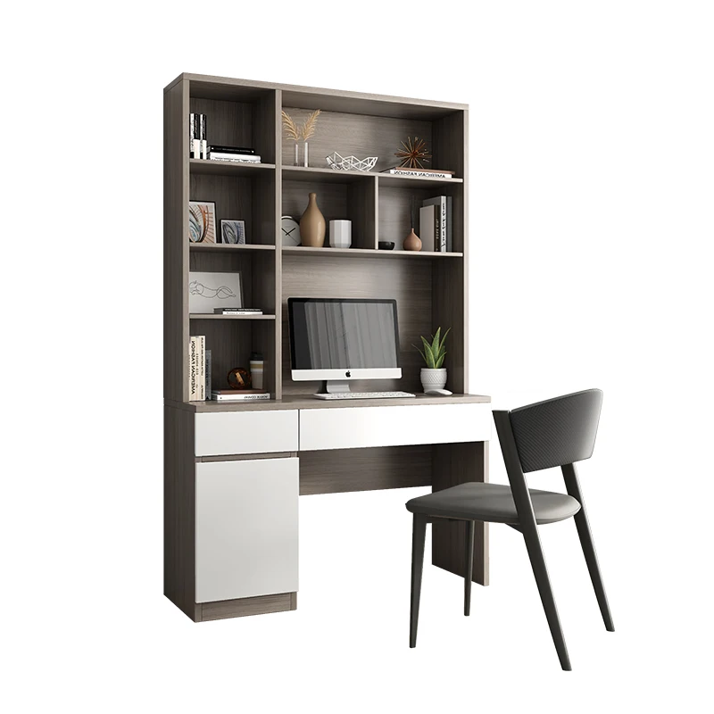 

Desk bookshelf integrated with bookcase modern simple household bedroom computer desk desktop small apartment writing table