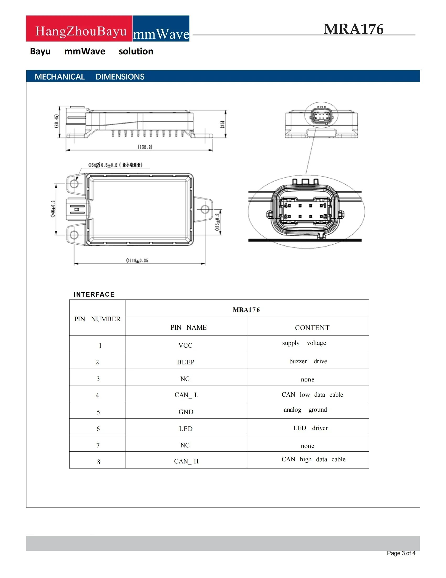 

2026 NEW High Quality 77GHz IP67 Velocity Feedback Doppler Millimeter Wave Radar Sensor for Near and Far Modes