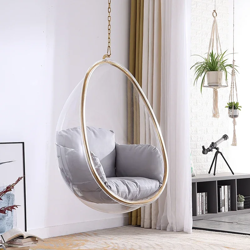 Internet famous balcony bubble indoor leisure outdoor swing chair Nordic hanging basket