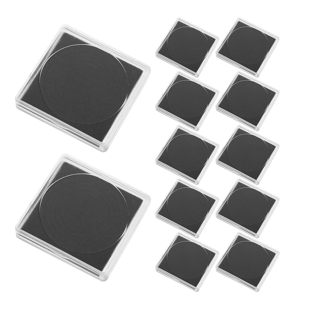 

25pcs Coin Collection Box Compact Square Transparent Storage Organizer Plastic Collector Supplies Display Safe