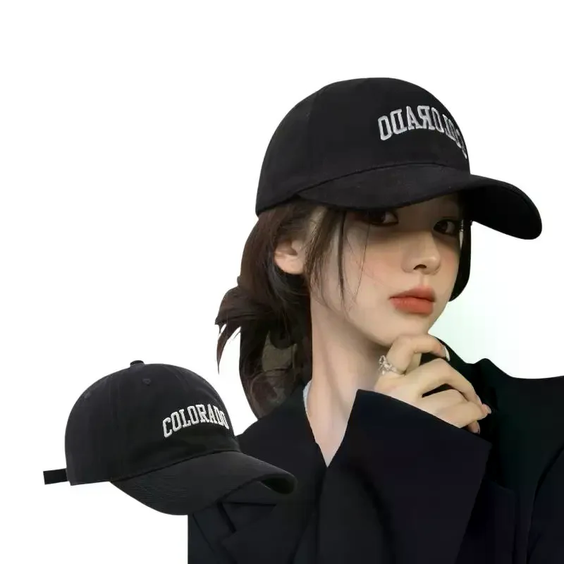 Solid Letter Embroidery Baseball Cap Adjustable Summer Outdoor Street Casual Sun Visor Hat