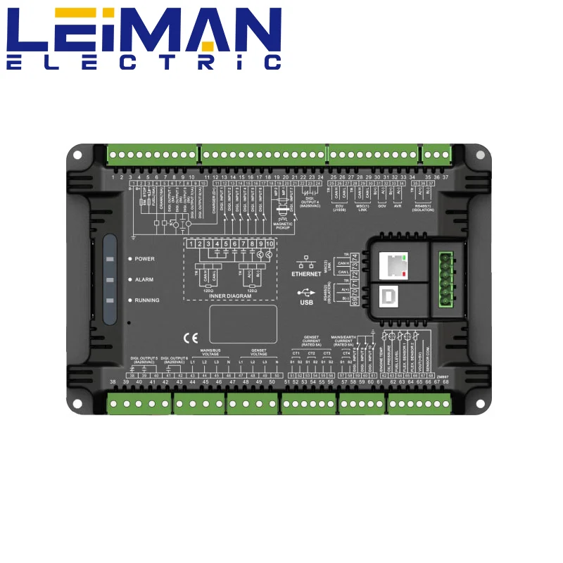 HMB9700 SmartGen Multiple Genset Parallel Controllers Connected to the Grid and Four Protection Modules Original