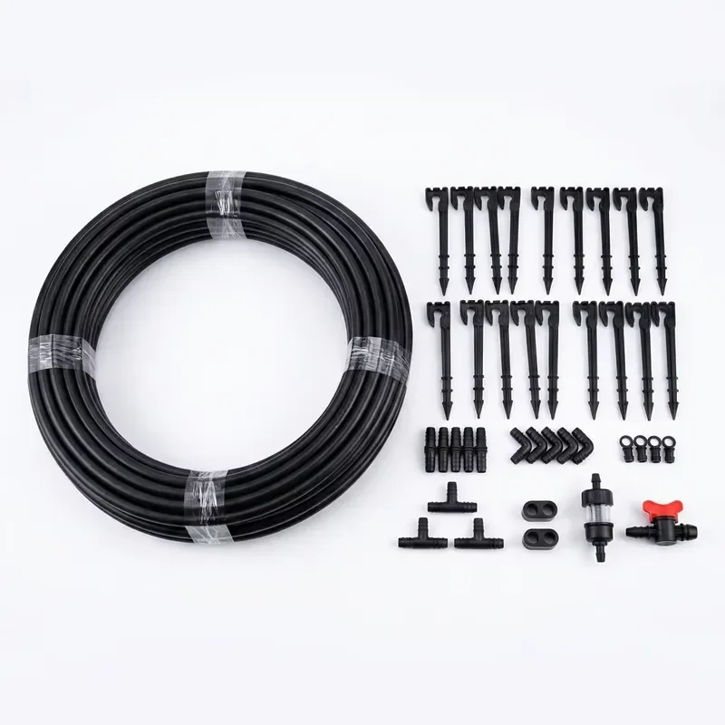 Water-Saving Drip Irrigation System Kit for Vegetable Fruit Tree Flower and Nursery Plants