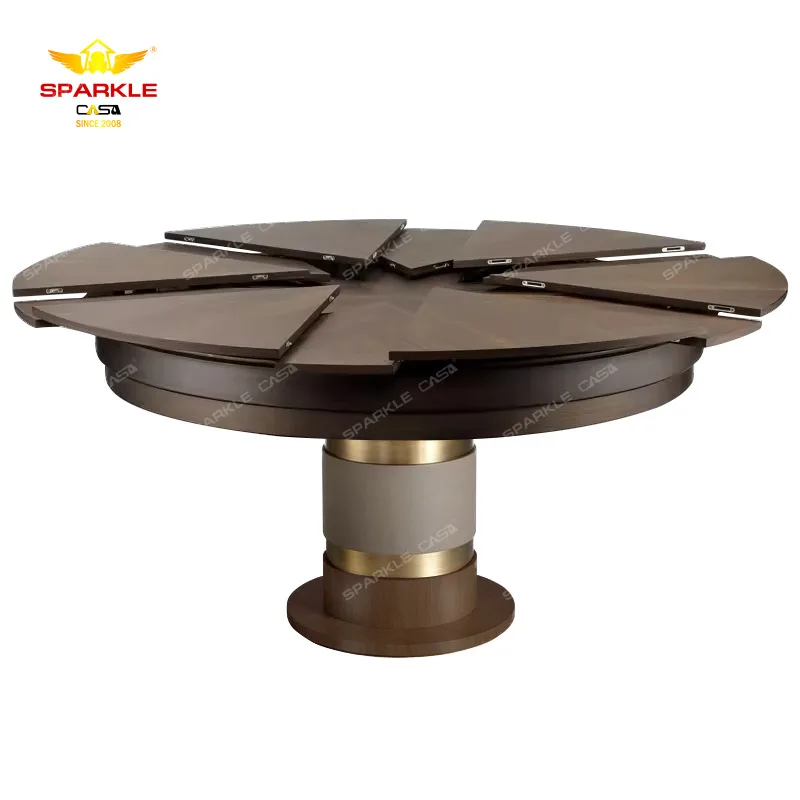 Fletcher Capstan Extendable Dining Table Solid Wood Table for Home Dining Room Furniture Adjustable From 1.5 to 2 Meters