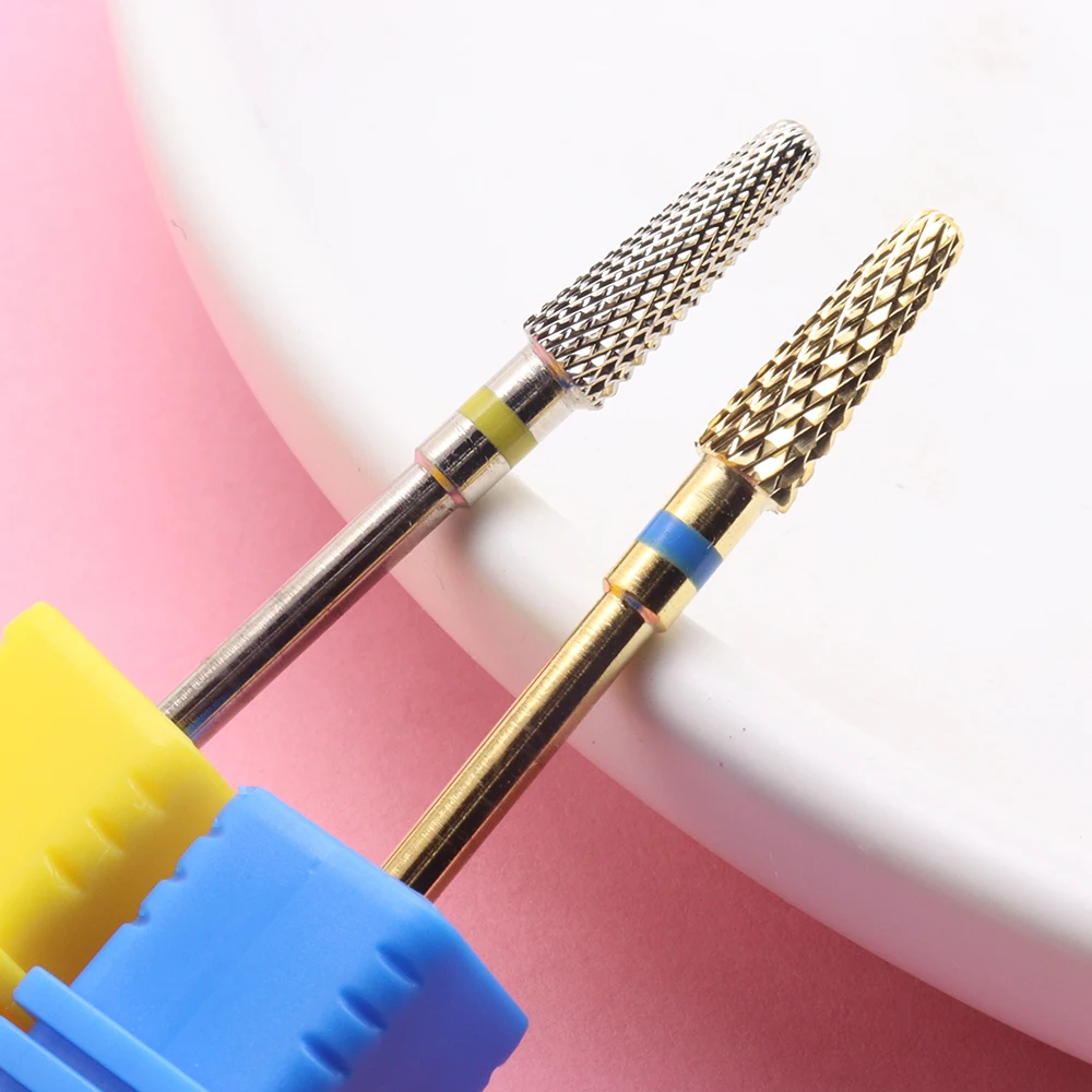 لقم مثقاب الأظافر 3/32 بوصة - لقم تايفون، ثنائية الاتجاه، لقمة كربيد (ناعمة)، إزالة سريعة، شكل وأظافر أكريليك ناعمة أو جل، تابع دقيق