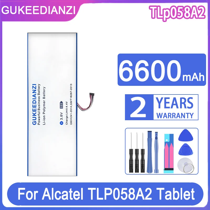 

GUKEEDIANZI Tablet Replacement Battery 6600mAh For Alcatel TLP058A2