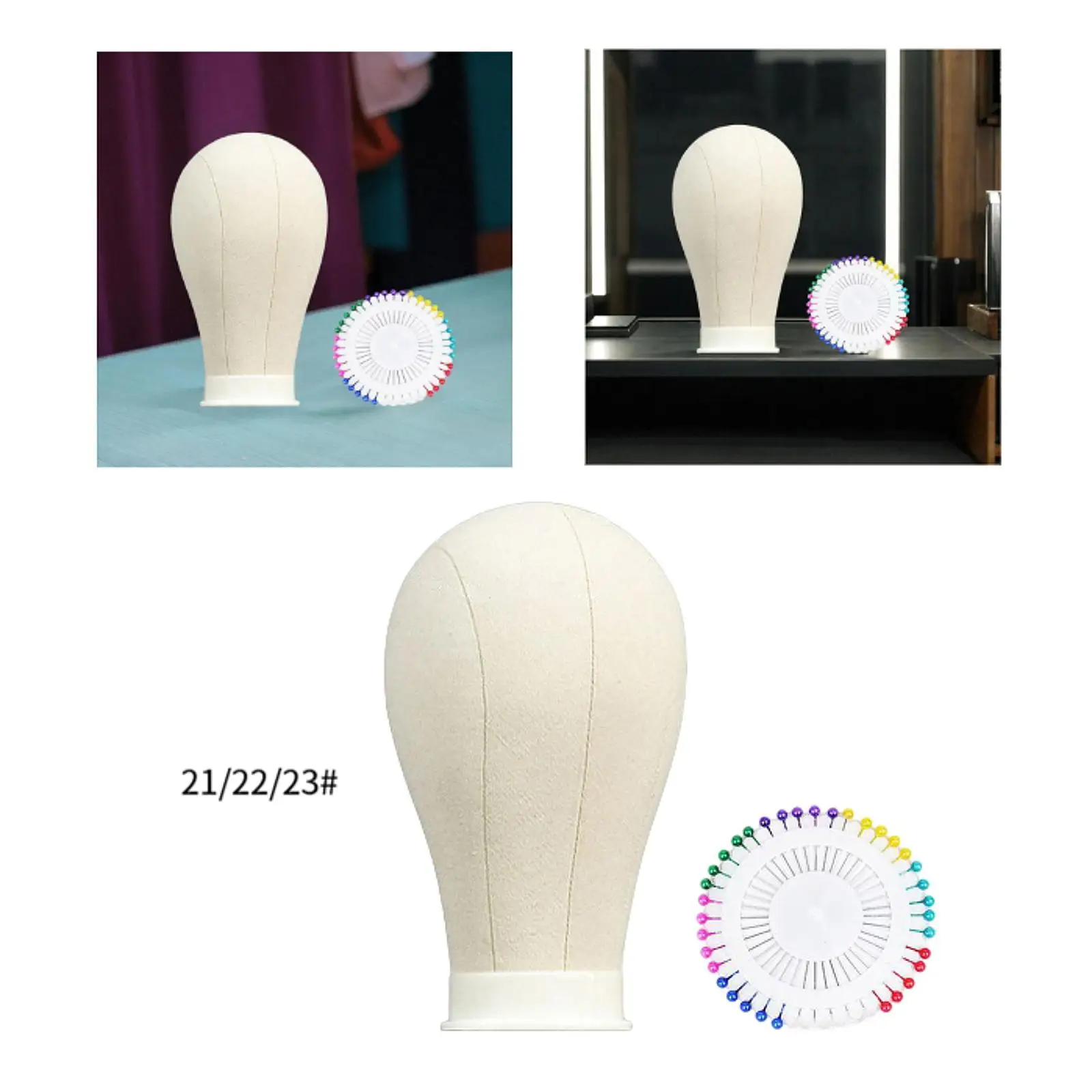 Leinwand Block Kopf Mannequin Kopf Desktop Hut Display Stand Perücke Display mit 40er