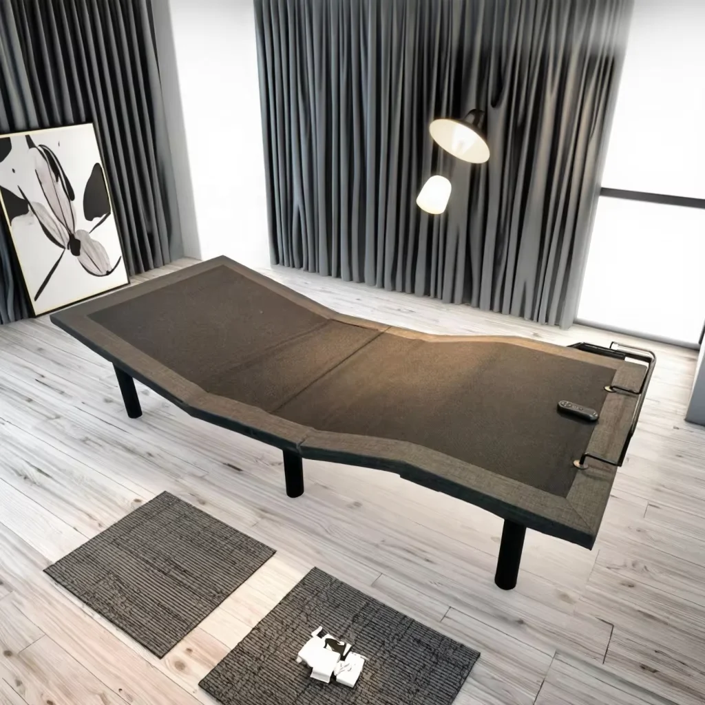 

Modern Design Electric Adjustable Durable Metal Twin XL Black Foldable Bed for Hotel or Bedroom Application