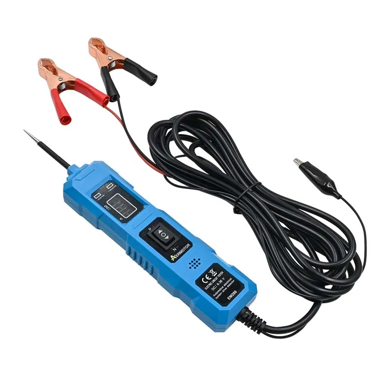 Tester per circuiti elettrici automobilistici Tester per sistemi elettrici per auto Kit sonda di potenza di tensione Display digitale a LED con illuminazione 6V-36V