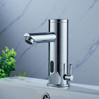 Hands Free Automatic Sensor Faucet, Bathroom Basin Sink Faucet, Cold Hot Water Tap, Hot & Cold, 32-131°F, 5.91'' Sensing