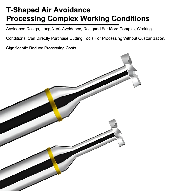 SHAZAM HRC55 carburo de tungsteno de acero de 4 flautas para fresadora de ranura en T de aluminio, herramientas de centro de mecanizado mecánico CNC