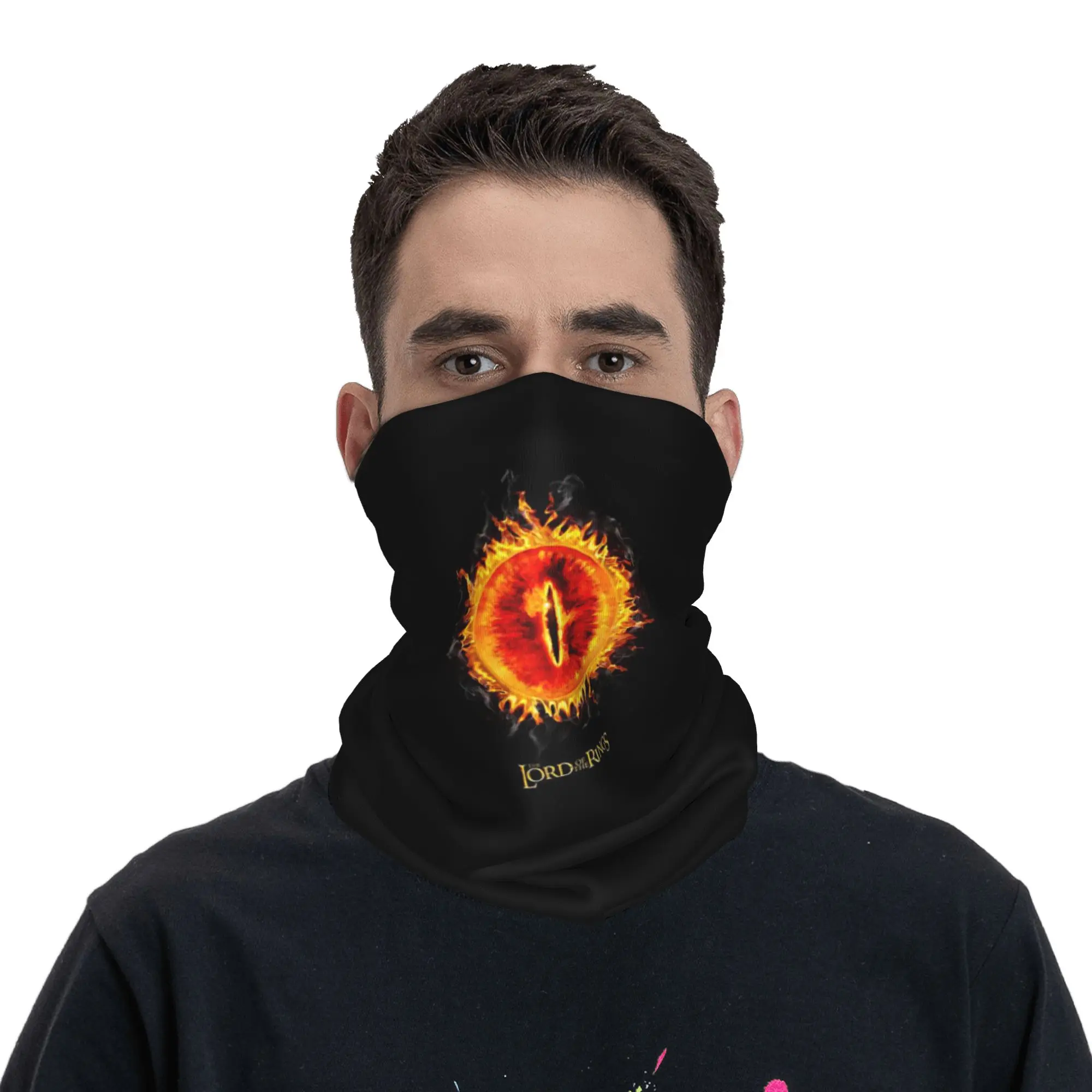 L-Lords Of The R-Rings Map Tolkien Books Literature Middle Earth  Bandana Neck Cover Wrap Scarf Cycling Scarf Hiking Fishing