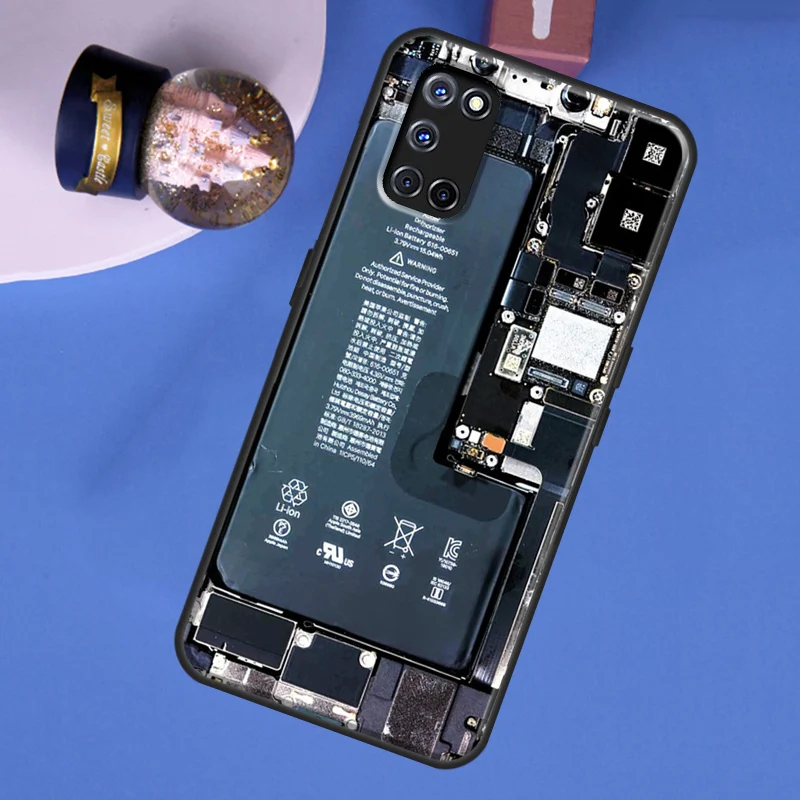 motherboard Circuit board For OPPO A5 A9 2020 A31 A53 A52 A72 Reno 2 Z Find X3 Pro A3S A91 A93 A15 A1K Phone Case