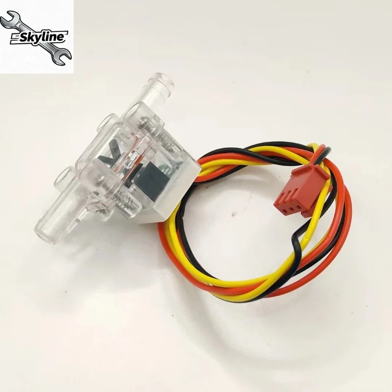 Pulse Type Flow Meter with Transparent Impeller, Water Flow Sensor Spare Part for Smart Toilet