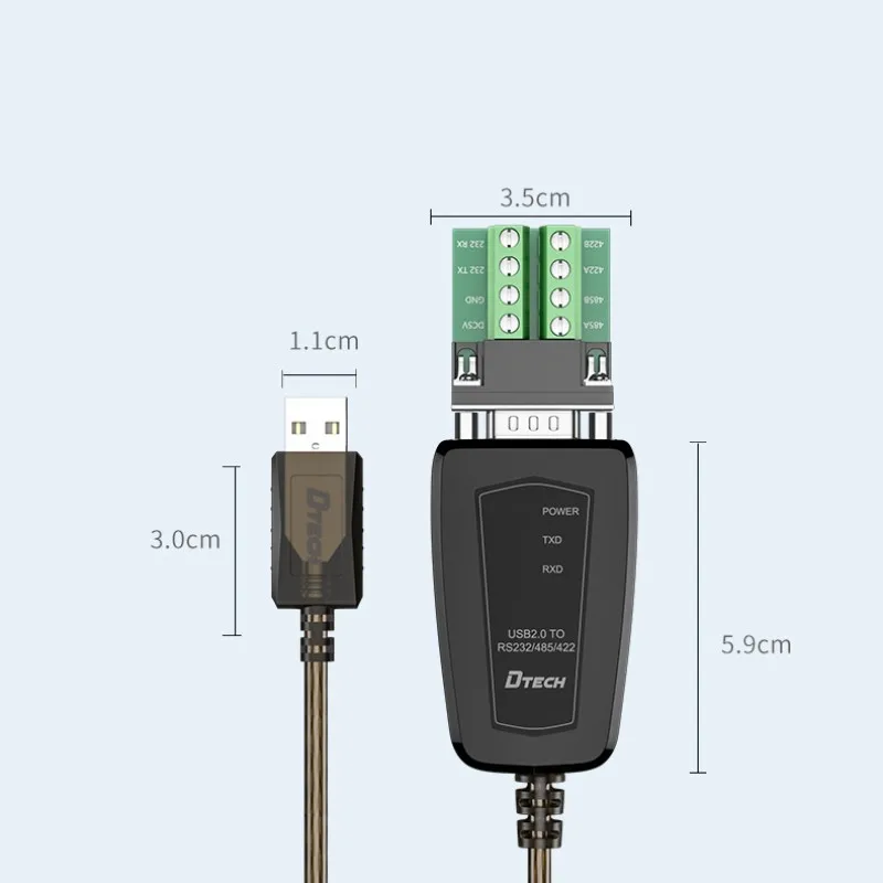 

Лидер продаж USB 2.0 на 9-контактный RS232/485/422 DB9 адаптер преобразования последовательного порта кабель 1,5 м