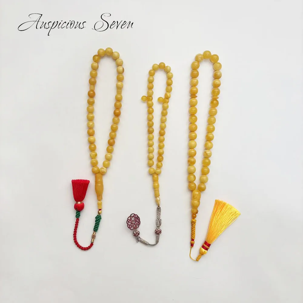 

Islamic 33 Prayer Beads （مسباح）Natural Baltic Amber TASBIH Muslim / TA33-09