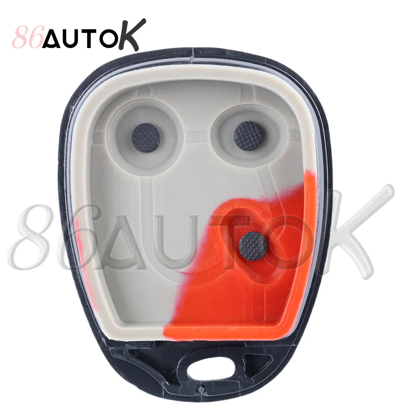 Carcasa de mando a distancia de repuesto LHJ011 de 3 botones para Chevrolet Chevy GMC Silverado Tahoe Suburban 2003-2006, funda para llave de coche