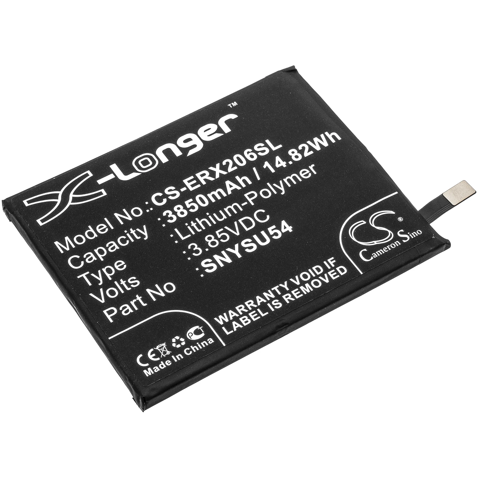 

Li-Polymer Mobile, SmartPhone Battery for Sony, 3.85V, 3850mAh, Compatible Models:A002SO, PDX-203,SOG01, SOG02, XQ-AS42, XQ-AS52
