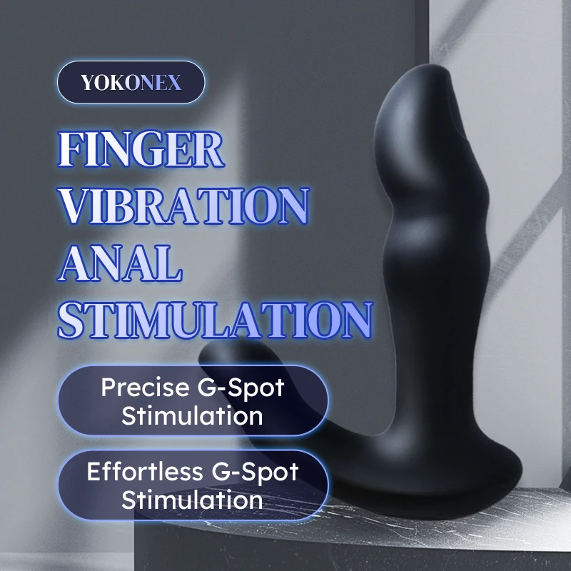 YoKoNex Thrusting & Vibrating Prostate Massager  App-Controlled Anal Dildo for Men & Women. Great for Solo, Couple, or BDSM Play