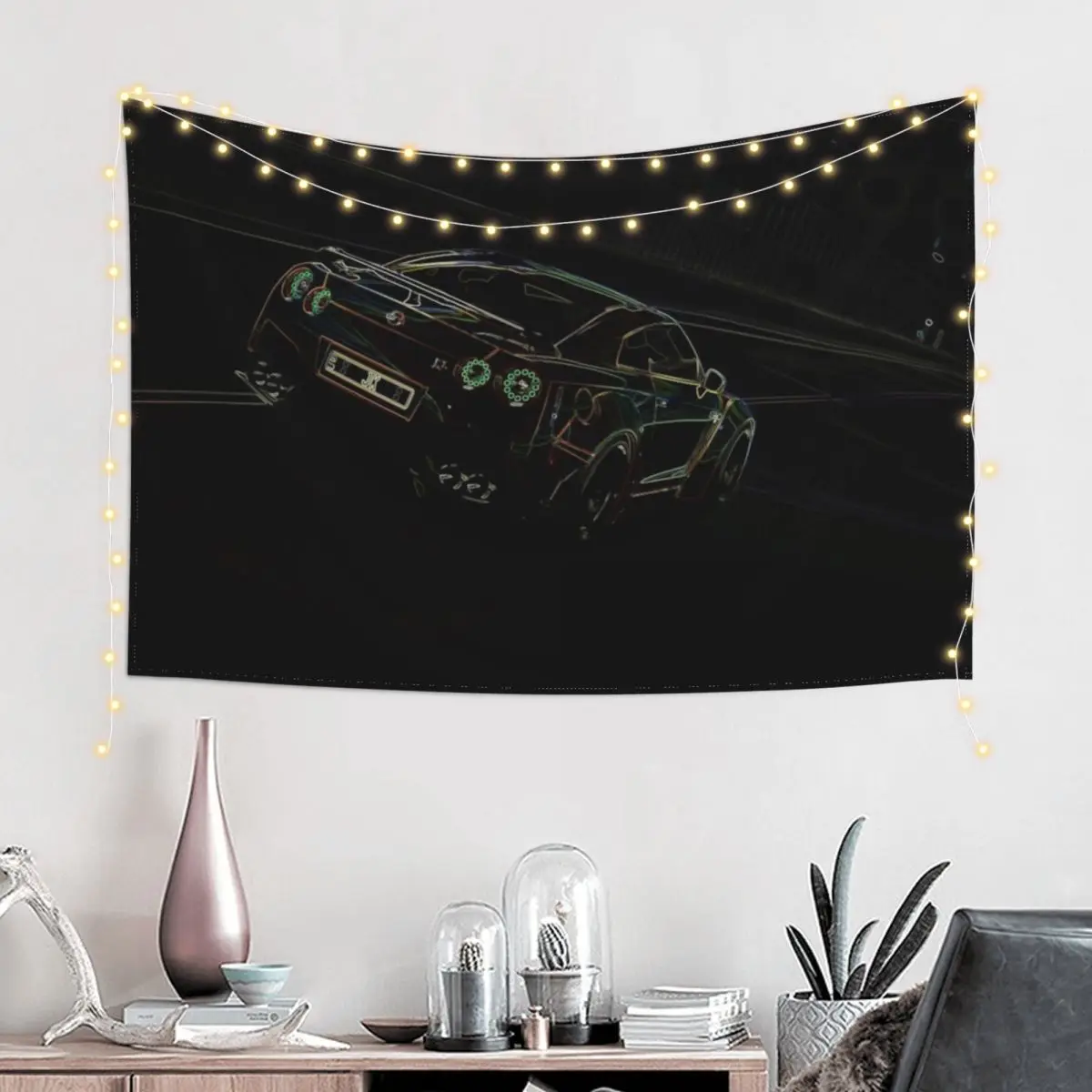

Neon R35 Tunnel Run Tapestry Decorations For Your Bedroom Decoration Aesthetic Outdoor Decor Tapestry