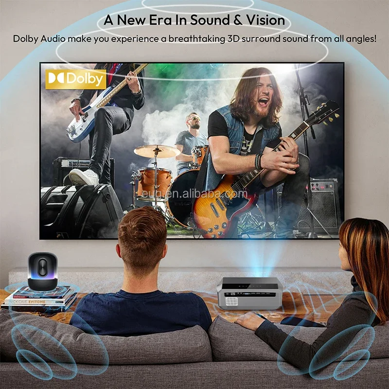 Projektor Google TV Home Theater Full HD 4K