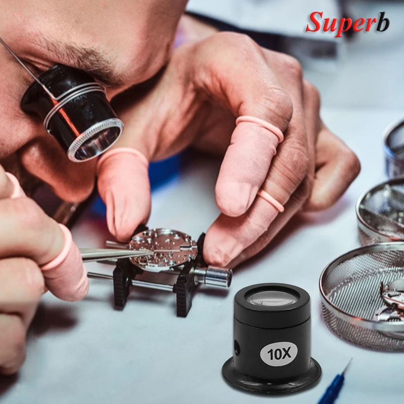 Alat Kaca Pembesar Jam Tangan Kaca Pembesar Lingkaran Pembesar Mata Alat Pembuat Jam 3X 5X 10X 15X 20X Alat Pembesar Perhiasan
