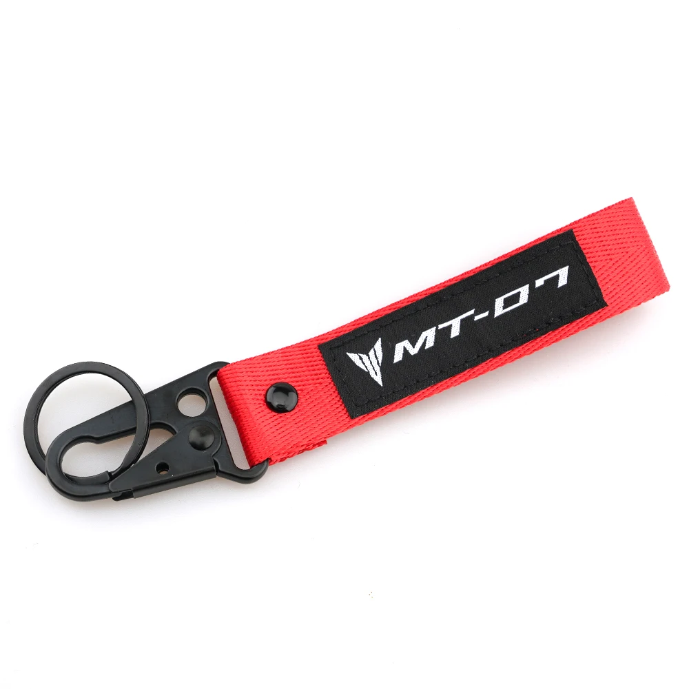 CNC Key Cover Case Shell Protection & Embroidery Keyring Keychain Key Chain Motorcycle Accessories For Yamaha MT07 MT-07 MT 07