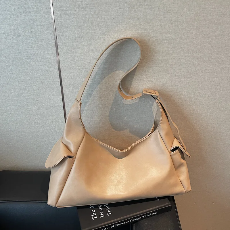 حقيبة يد كاجوال شتوية لعام 2025، محفظة كتف واسعة للنساء، حقيبة كروس بسيطة، حقيبة أنيقة من النهار إلى الليل، حقيبة حبال مزخرفة #3