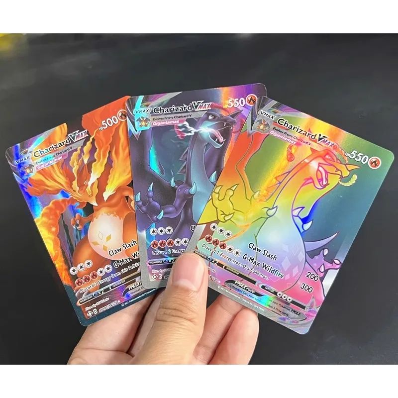 

Vmax PKM Card Super Evolution Fire Breaking Dragon Vstar Space Breaker English Flash Card Book Pack Anime Game Collection Gift