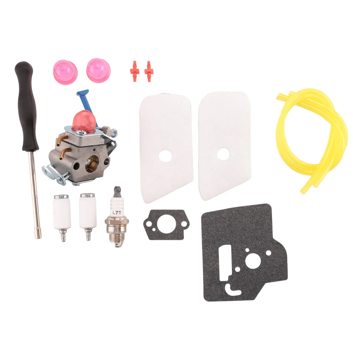 128LD Carburetor Air Filter Tool Fuel Line Filter Carb Tune Up Kit for Husqvarna Trimmer Edger 28Cc 128C 128L 128R G