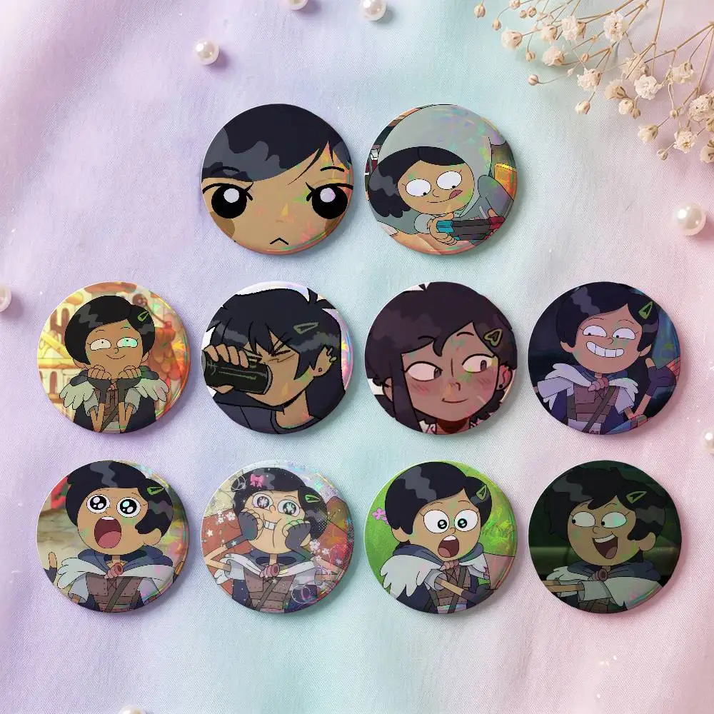 Anime Figure Marcy Wu Badges Button Round Creative Pin Brooch Badge Bag Decor Accessories Fans Collect Friends Gifts