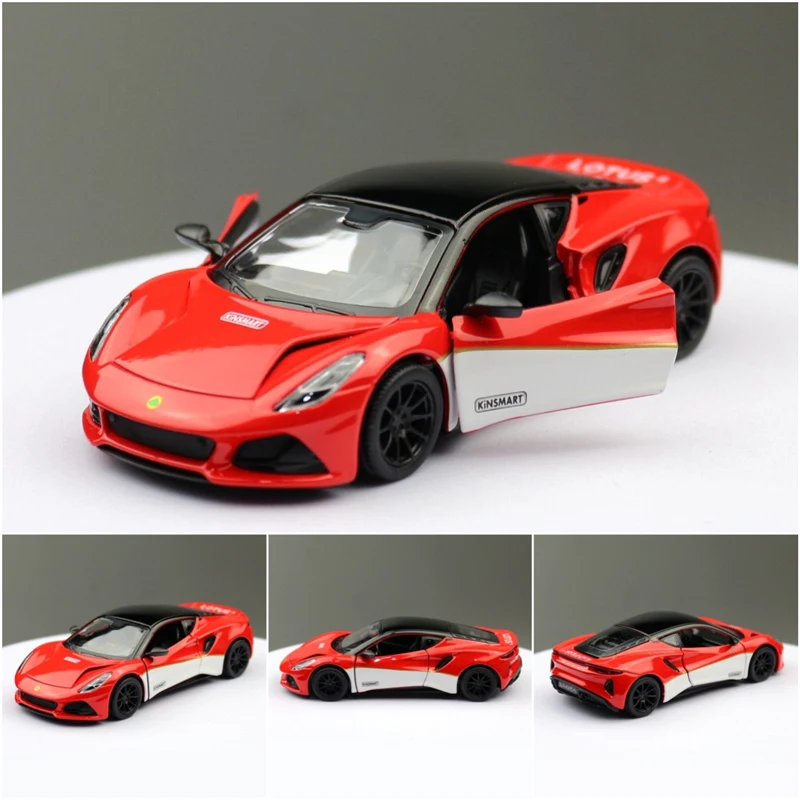 1:34 Lotus EMIRA Alloy Sports Car Model Diecasts Metal Super Racing Vehicles Car Model High Simulation Collection Childrens Gift