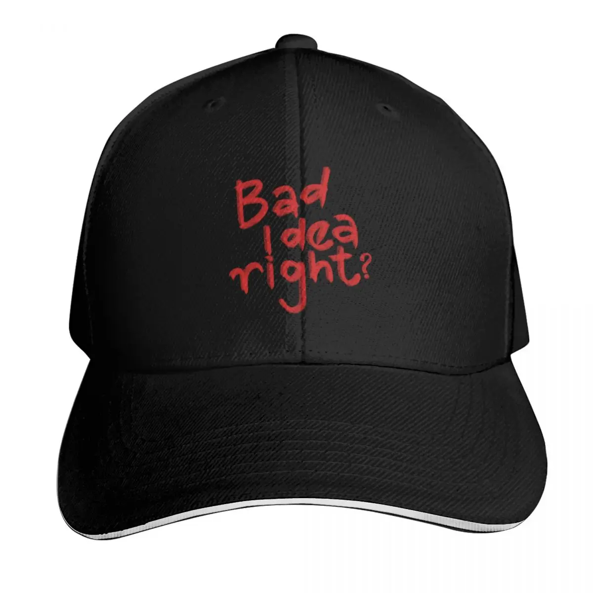 OLIVIA BAD IDEA RIGHT? Baseball Cap Moisture Wicking Quick Dry Curved Brim Classic Fit Low Profile Unstructured