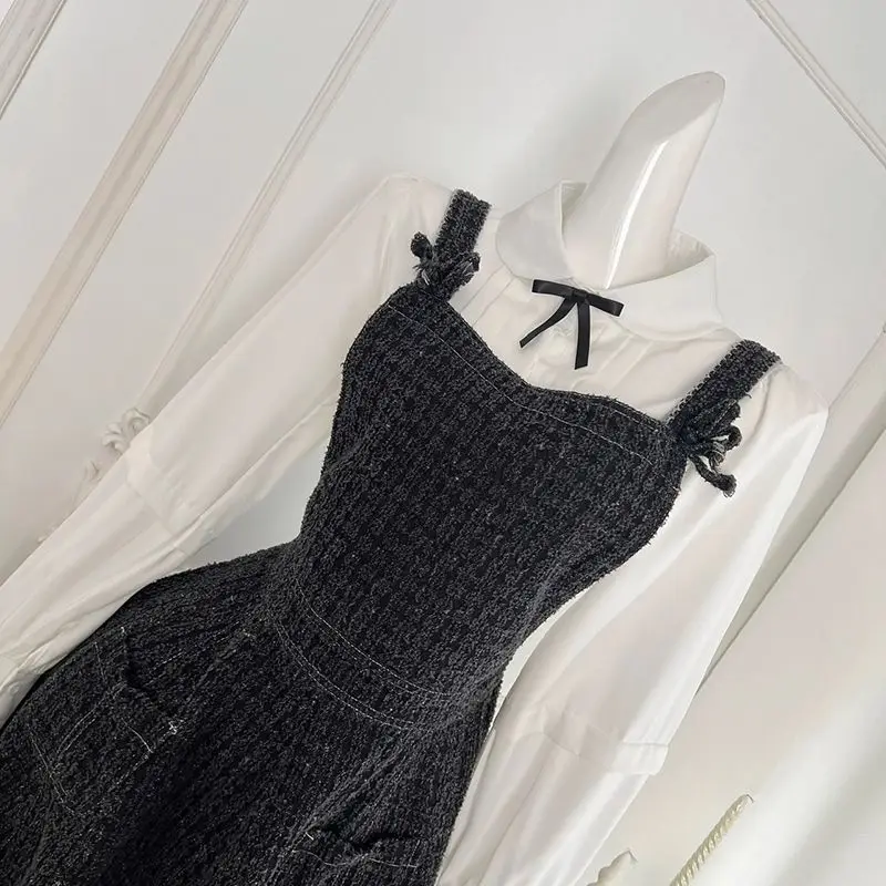 Set di abiti giapponesi da 2 pezzi Set di pantaloncini con fiocco da donna Set di abiti con camicia a maniche lunghe dolce Lolita Abiti Kawaii Lolita Y2k