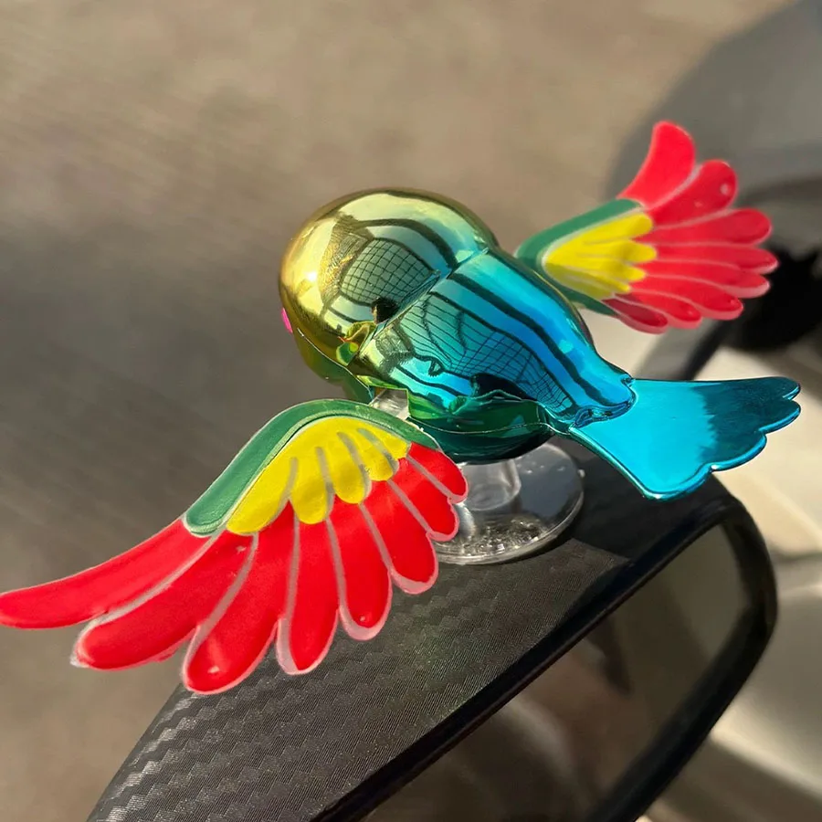

2 Colors Accompanied By Flying Birds Car Rear View Mirror And Tail Wing Decoration At A Speed Of 30 Yards The Wings Will Move