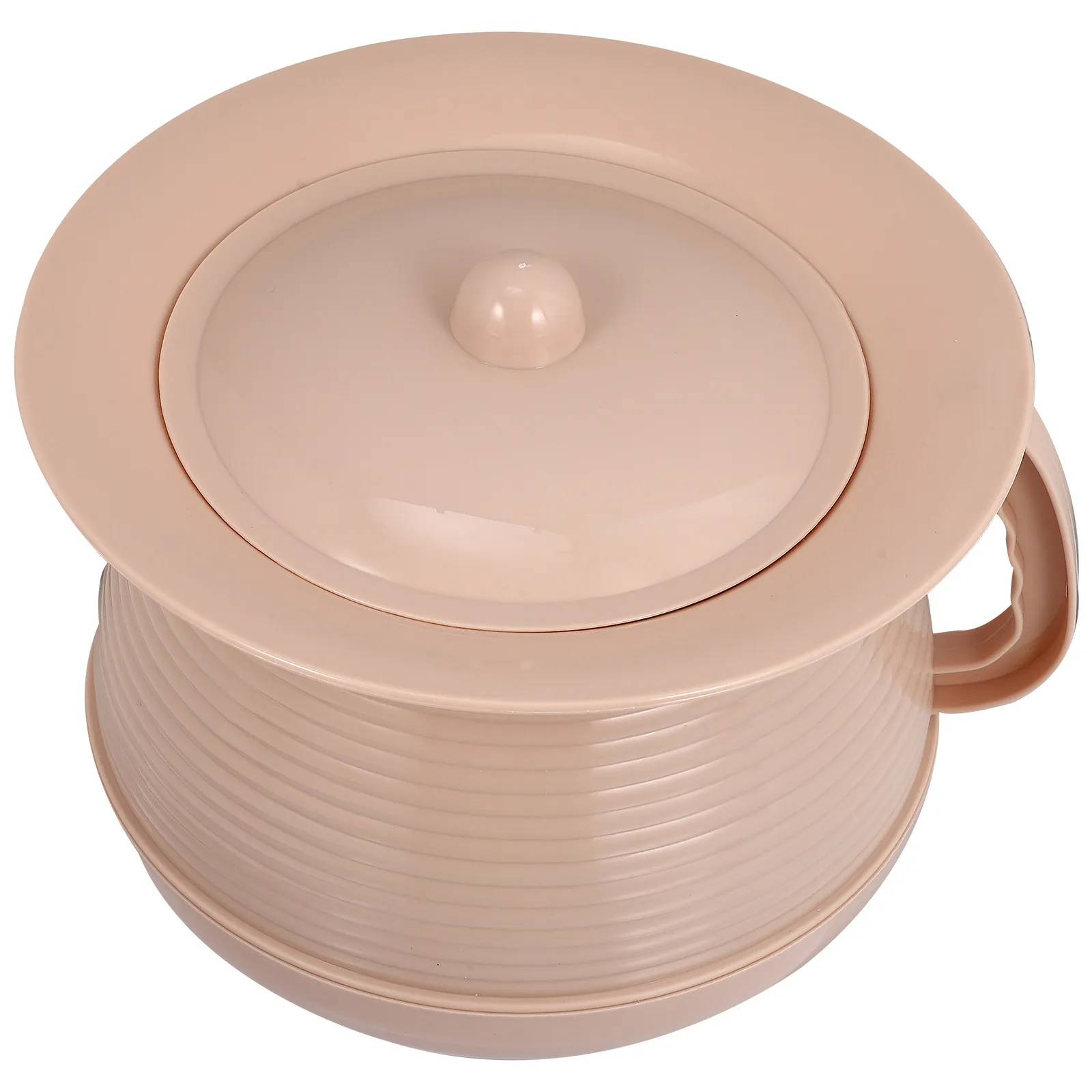 1Pcs Easy Clean Non Stain PP Plastic Chamber Pot Portable Bedpan for Nighttime Home Use Adult Elderly Pregnant Women