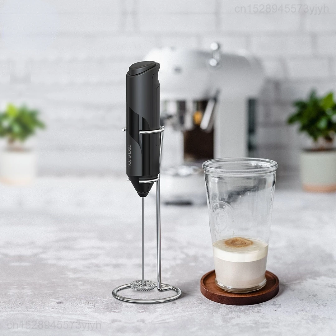 Youpin Circle Joy Electric Milk Frother Stainless Steel Mini Blender Coffee Milk Whisk Automatic Powder Mixer Kitchen Artifact
