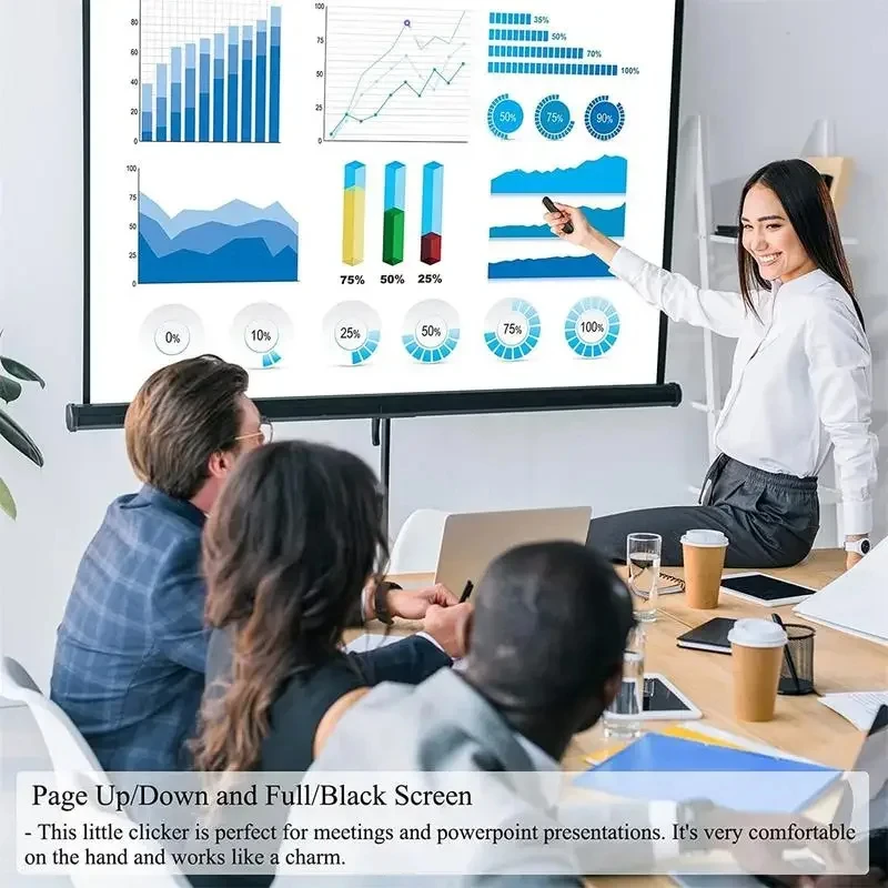 2025 جديد PPT الشريحة المتقدم القلم 2.4 جيجا هرتز اللاسلكية باور بوينت القلم العرض الفرس USB التحكم عن بعد F-الشفة مقدم المؤشر