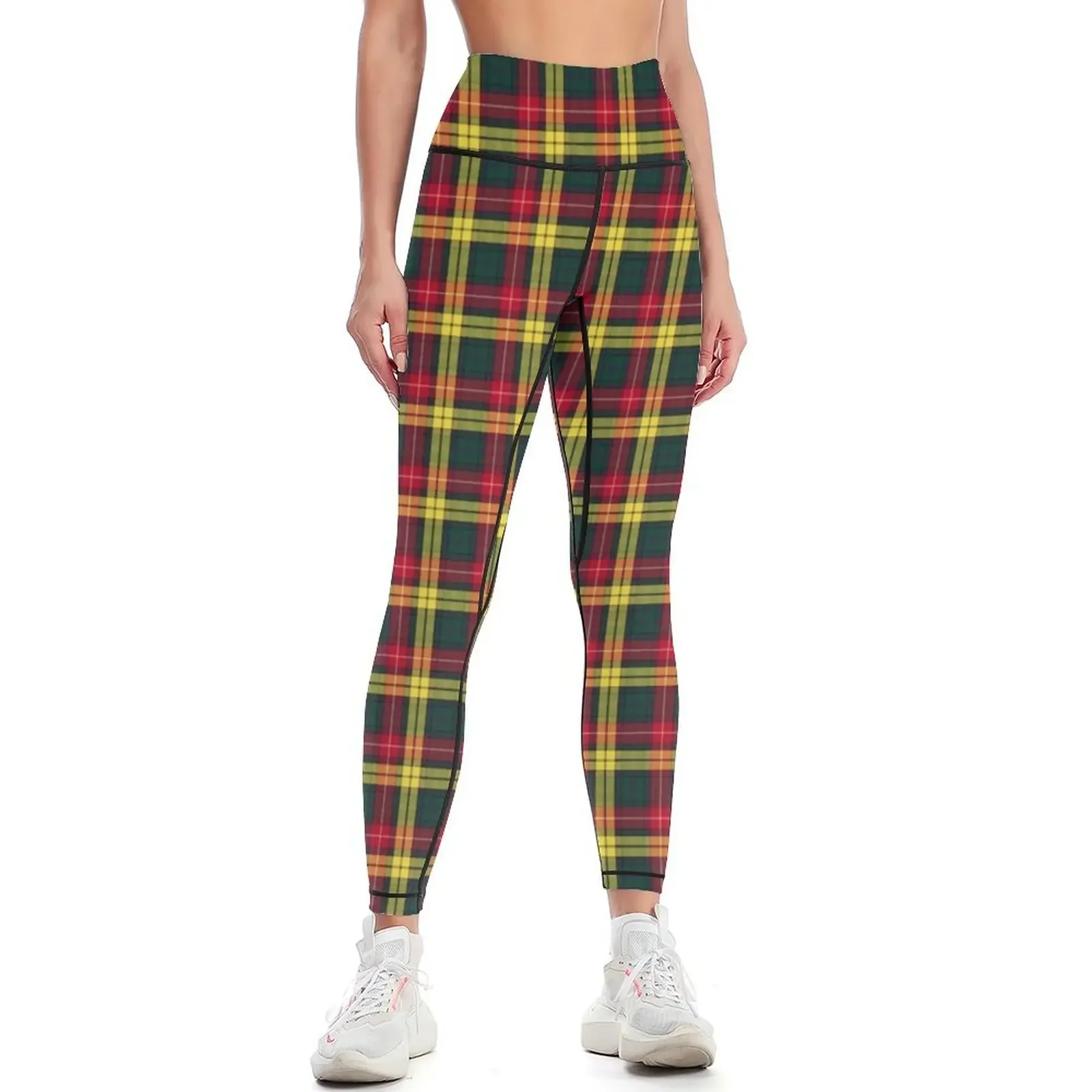 

Clan Buchanan Tartan Leggings push up fitness gym clothing Womens Leggings