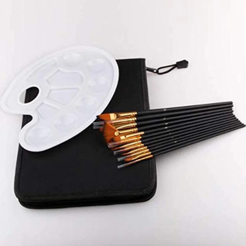 16 шт., детская кисть для рисования, 12 размеров